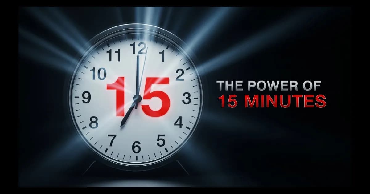 The Power of 15 Minutes: How Small Wins Beat Procrastination